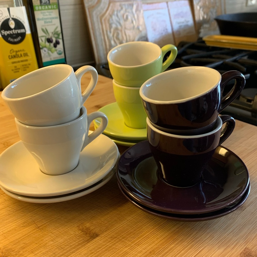 IKEA Espresso cup & saucer set x 6 almost vintage